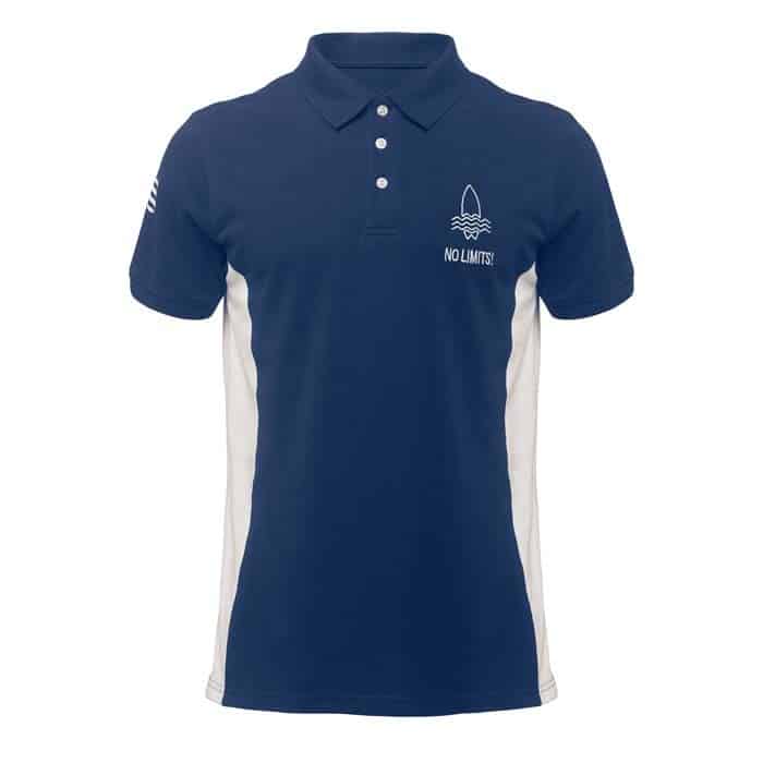Individuelles Polo-Shirt mit Kontrasteinsätzen